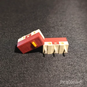 2x Huano Silent Brown Shell Yellow Dot Mouse Micro Switch - Bild 1 von 1