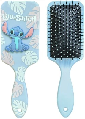 NEW Disney Lilo & Stitch Blue Large Paddle Hair Brush Woman Girls - Image 1 of 4
