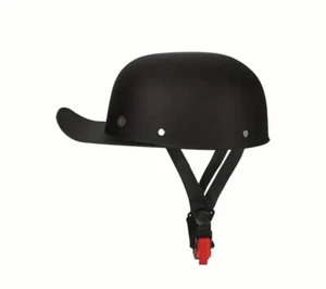 Retro Motorcycle Half Helmet Scooter Moped Jet Helmet Baseball Cap DOT Approved - Picture 1 of 5