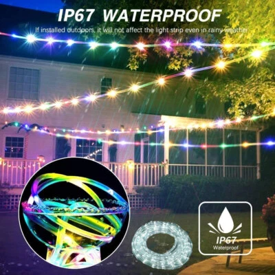 Lichterschlauch Lichterkette Lichtschlauch Wasserdicht Außen/Innen 100-300 LED - Bild 1 von 4