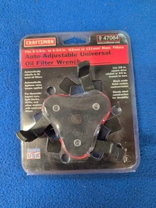 NOS Vntg SEARS Craftsman Auto Adjustable Universal Oil Filter Wrench 47064 USA - Bild 1 von 5