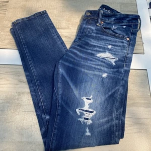American Eagle Jeans Mens 30x34 Blue Athletic Fit Airflex + Temp Tech - Picture 1 of 11