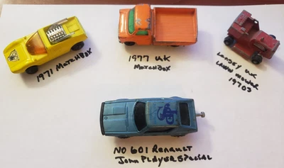 lot of 4 diecast metal cars Matchbox and Lensey-UK 1970s - Image 1 of 4
