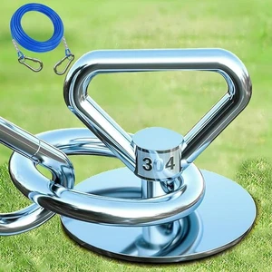 Dog Tie Out Cable and Stake,with 30FT Heavy Duty Cable,360° Swivel Run Anchor -D - Picture 1 of 5