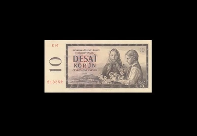 1960 CZECHOSLOVAKIA 10 KORUN "E" (( GEM UNC )) - Image 1 of 2