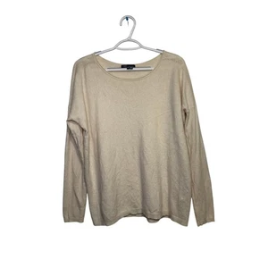 Vince white soft crew neck sweater womens XL clean girl quiet luxury preppy - Picture 1 of 8