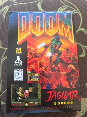Doom (ATARI Jaguar) CIB Complete w/ Overlay, Box, Manual, Cartridge - Image 1 of 4