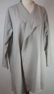 Mela Purdie Open Front Wrap Jacket / Short Coat Size 8 XS Stone Beige Grey TV620 - Picture 1 of 7