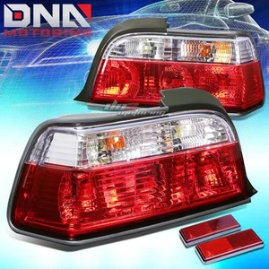 BLACK HOUSING LENS RED LED TAIL BRAKE LIHGHT/LAMP FOR 92-98 BMW E36 3-SERIES 2DR - Picture 1 of 5