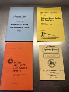 Southern Pacific Railroad Booklets, Safety, Power Brakes, Drawbars, Rules & Regs - Picture 1 of 24
