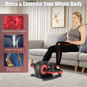 Under Desk Elliptical Pedal Exerciser Seated Elliptical Machines w/ Remote &LCD- - Picture 1 of 15