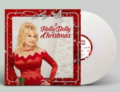 DOLLY PARTON HOLLY DOLLY CHRISTMAS CLEAR WHITE VINYL 12" LP LIMITED EDITION RARE - Image 1 of 4