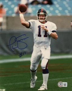 PHIL SIMMS SIGNED AUTOGRAPHED 8x10 PHOTO NEW YORK GIANTS QB LEGEND BECKETT BAS - Picture 1 of 2