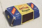 MATCHBOX M1a CATERPILLAR EARTH SCRAPER ORIGINAL BOX ONLY  1950s