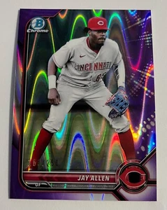 Jay Allen - 2022 Bowman Chrome Purple Wave 163/250 - Cincinnati Reds - Picture 1 of 2