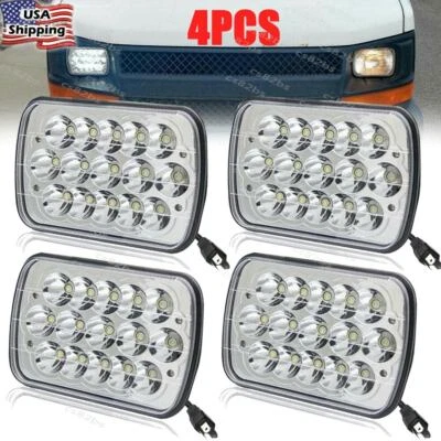 Faro LED 4x6 5x7 haz alto/bajo para camioneta de carga Chevy Express 1500 2500 3500 Foto 1 de 4