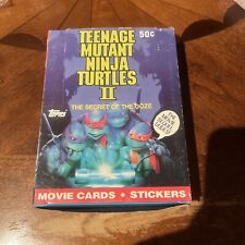 1991 Topps Teenage Mutant Ninja Turtles II The Secret Of The Ooze box CLEAN BOX