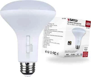 Satco S11783 - 7 Watt BR30 LED - CCT Selectable - Dim to Warm (12 or 48 Pack) - Picture 1 of 10