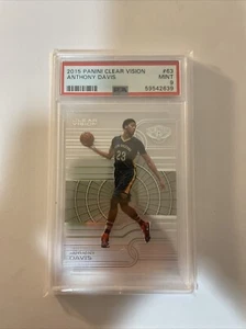 2015 Panini Clear Vision #63 ANTHONY DAVIS PSA 9 Pelicans Hornets Lakers LA USA - Picture 1 of 2