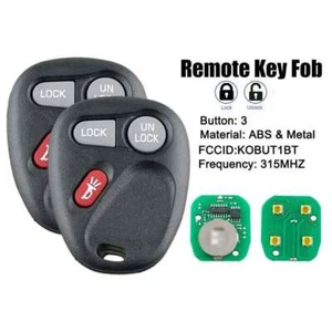 2 Replacement for GMC Yukon - 1999 2000 2001 Sierra Keyless Entry Car Fob Remote - Picture 1 of 12