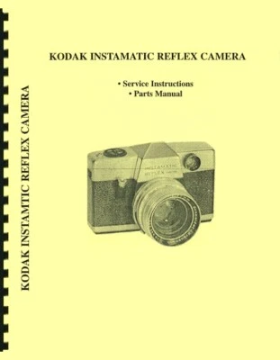 Cámara réflex Kodak Instamatic servicio y lista de piezas reimpresión manual Foto 1 de 4