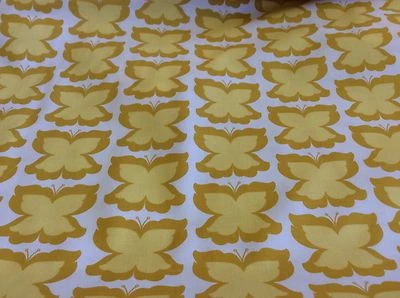 MEADOWSWEET HAPPY BUTTERFLY #SH4234-MAIZE FOR  MICHAEL MILLER- BY THE YARD - Image 1 of 2