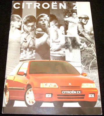 CITROEN ZX RANGE (inc.16V) UK SALES BROCHURE AUGUST 1993 - Image 1 of 4