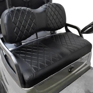 Coprisedile carrello golf NOKINS YD Diamond per Yamaha Drive 2 vinile punto nero - Foto 1 di 2