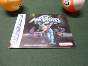 GAMEBOY ADVANCE GBA METROID FUSION INSTRUCTION MANUAL