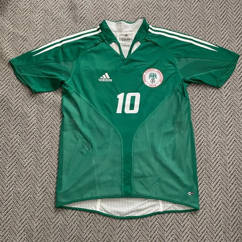 adidas Nigeria National Team Player issue dual layer Shirt Jay Jay Okocha M Cover