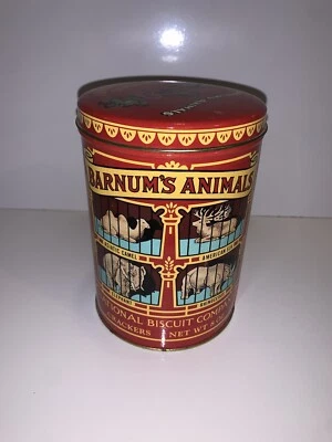 Nabisco Animal Crackers Tin Container Barnum’s Animals 1914 Design 1979 Vintage - Image 1 of 4