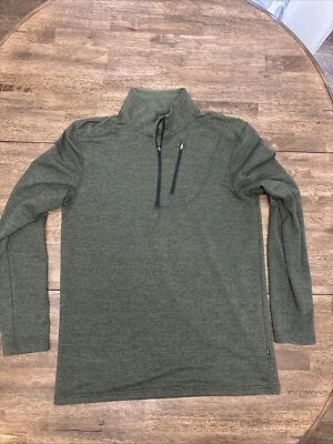 SwissTech Suéter Para Hombres Mediano Cazador Verde Pullover Sudadera 1/4 Cremallera NUEVO SIN ETIQUETAS NUEVO Foto 1 de 4