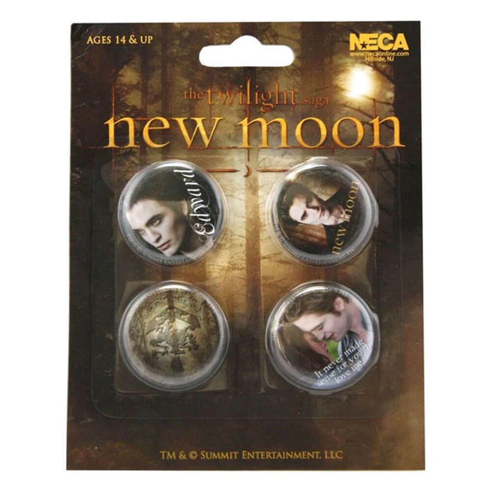 NECA The Twilight Saga Moon - Pin Set of 4 Edward