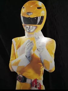 Rare 94' Yellow Mighty Morphin Power Ranger Lifesize Cardboard Cutout Trini #124 - Picture 1 of 14