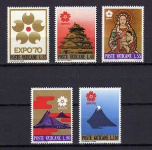 12251) Vatican 1970 Cat. Unif. 479/83 MNH** Expo Osaka 5v - Picture 1 of 1