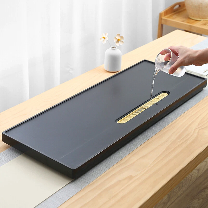 Whole Stone Tea Tray Water Draining Serving Tray For Tea Set Heavy Tea Boat New - Image 1 of 4