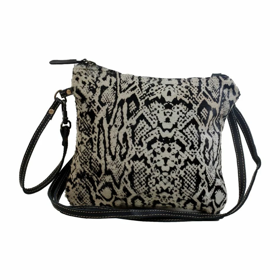 Myra Bag Fun Loving Snake Print Cowhide Crossbody Bag S-2921