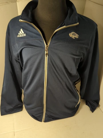 Adidas NHL Buffalo Sabres Full Zip Navy Blue LS Jacket A7H011 Mens L SUPER NICE Cover