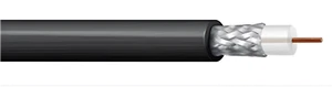 F Stecker Zu Kabel Montage Koaxial RG11 Niedrig Rauch, Zero Halogen - Picture 1 of 4