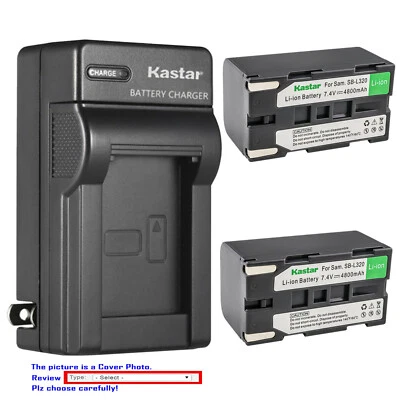Kastar Battery Wall Charger for Samsung SB-L320 Samsung VP-L500 CVPL500 amcorder Foto 1 de 4