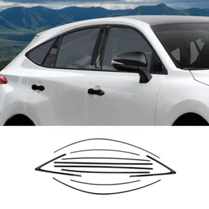 Para Toyota Venza 2021-2023 Negro Brillante Ventana Coche Alféizar Moldura Tira Cubierta Borde - Imagen 1 de 8