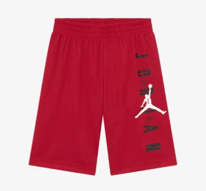 Air Jordan Big Kids Boys Youth Athletic Gym Running Basketball Shorts Red L XL - Picture 1 of 7
