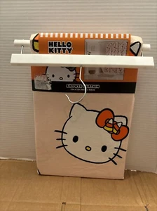 Hello Kitty Halloween Shower Curtain, NEW Release 2024! 72 X 72. Candy Corn - Picture 1 of 4