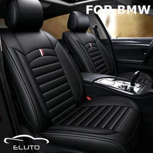 1/2x Luxury Leather Car Seat Covers Full Set Front Rear Protector for BMW - Imagen 1 de 16