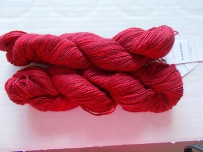 Filatura Lanarota  Fashion Toes wool sock yarn, red tones, lot of 2 (193 yds ea) - Image 1 of 2