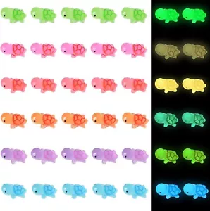 50 PCS Luminous Mini Turtle Miniature Sea Turtle Glow in the Dark Tiny Turtle Fi - Picture 1 of 7