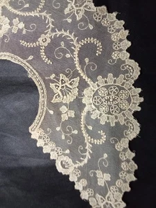 🏵️Antiker Herzogin Spitzenkragen Elfenbein Venezianischer Spitzenkragen🏵️ - Bild 1 von 15
