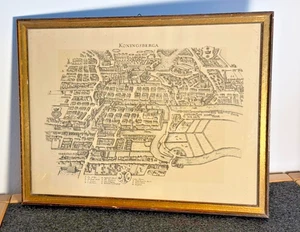 Königsberg • hist. Stadtansicht • Merian Kupferstich Reproduktion • gerahmt - Bild 1 von 6