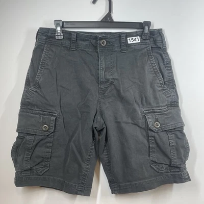 American Eagle Cargo Shorts Active Flex Classic Mens 32 Black Y2K Utility 10” - Image 1 of 4