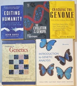 Lot 5 Genetics Genome Textbook Editing Humanity The Evolution Analysis Cracking - Imagen 1 de 14